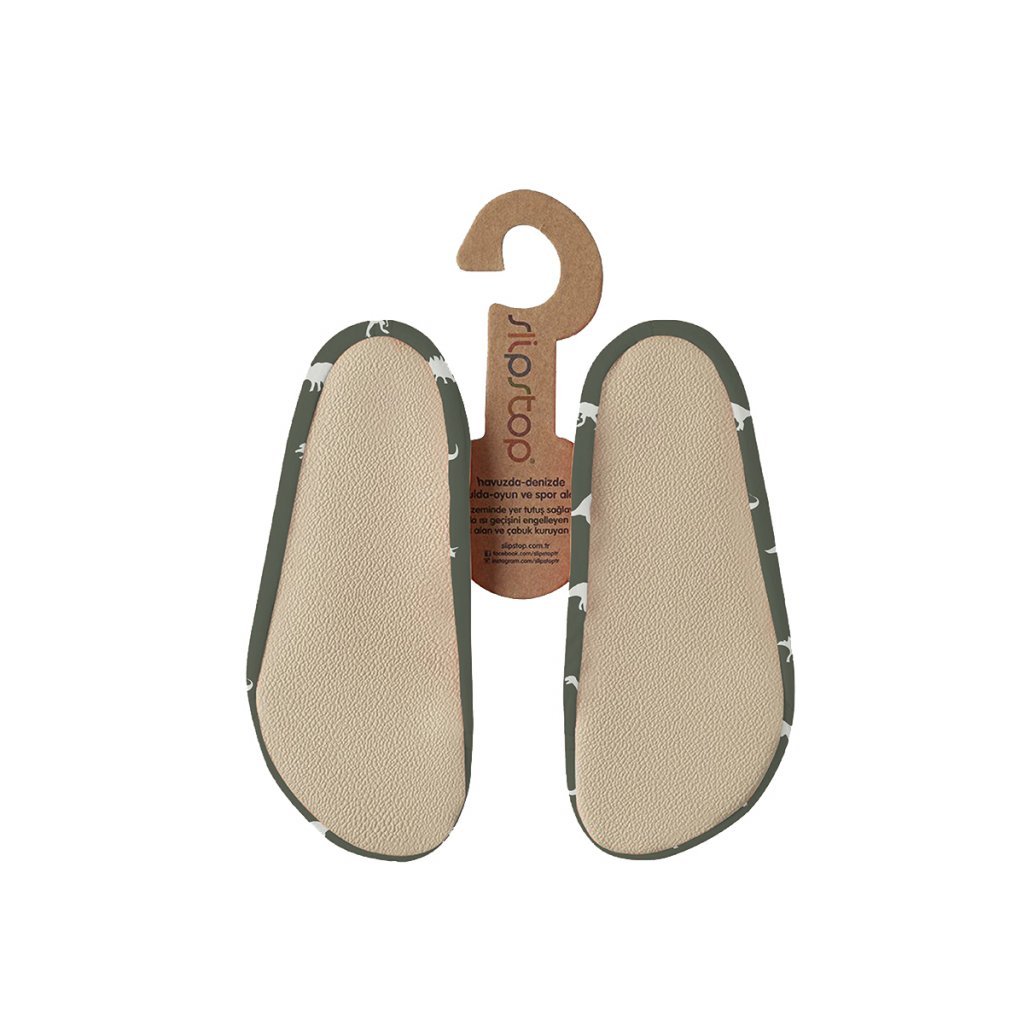 Slipstop Dino Green Badeschuhe