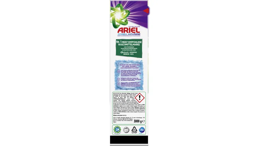 Ariel Colorwaschmittel Pulver 3 kg