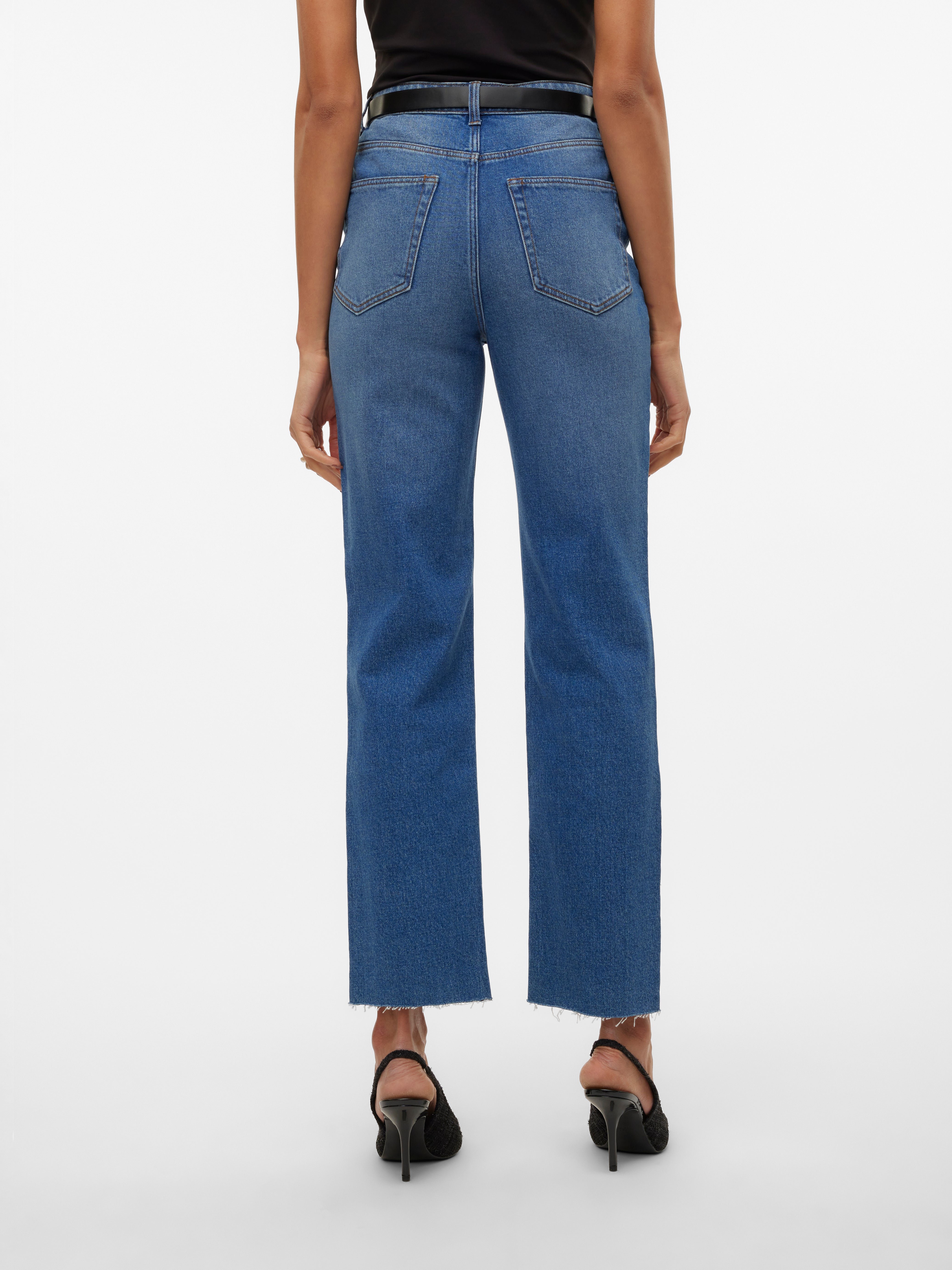 VMCALIA Hohe Taille Gerade geschnitten Jeans