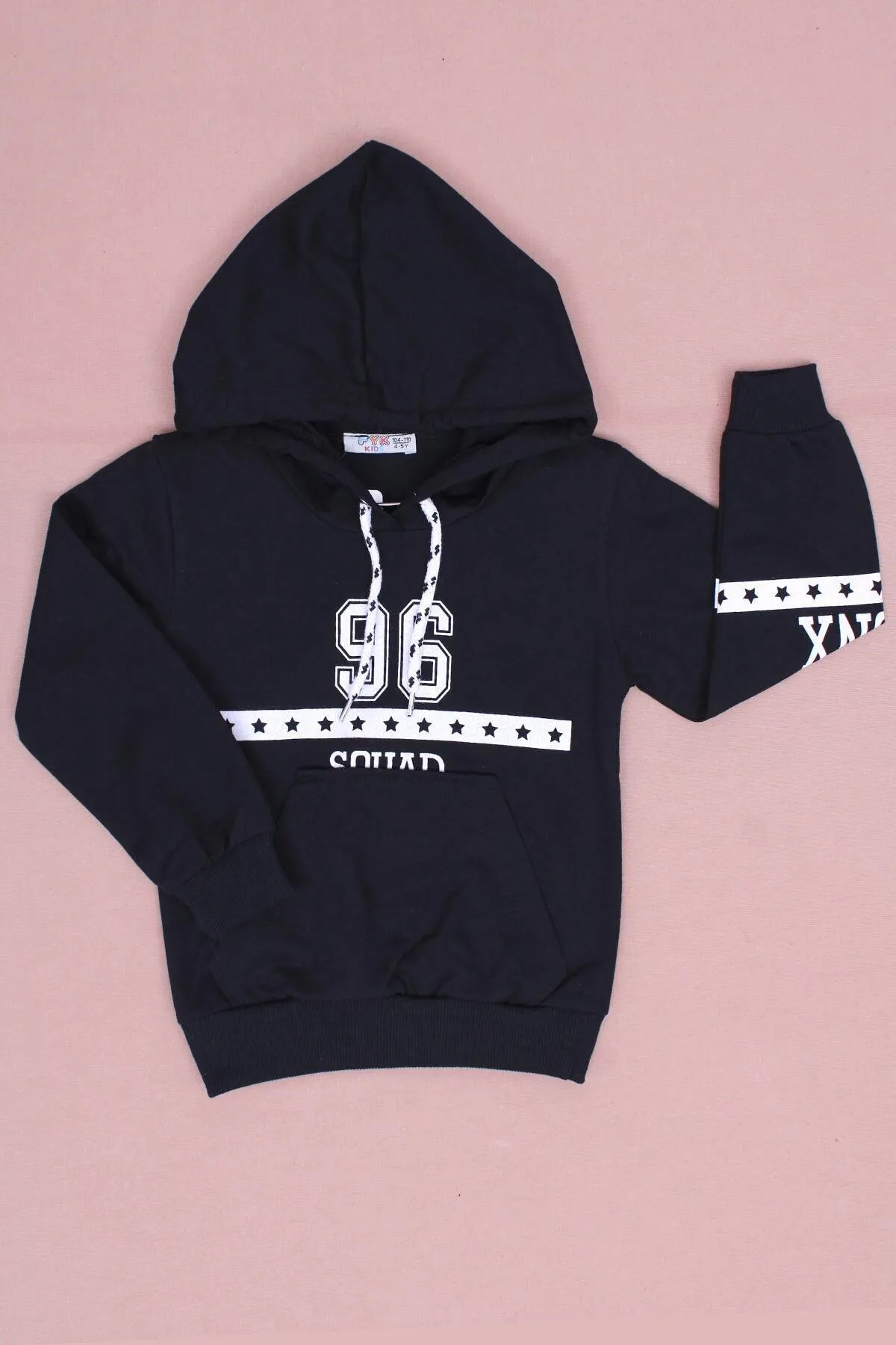 FYK KİDS  3-teiliger Jungenanzug mit „96“-Textaufdruck und Kängurutasche