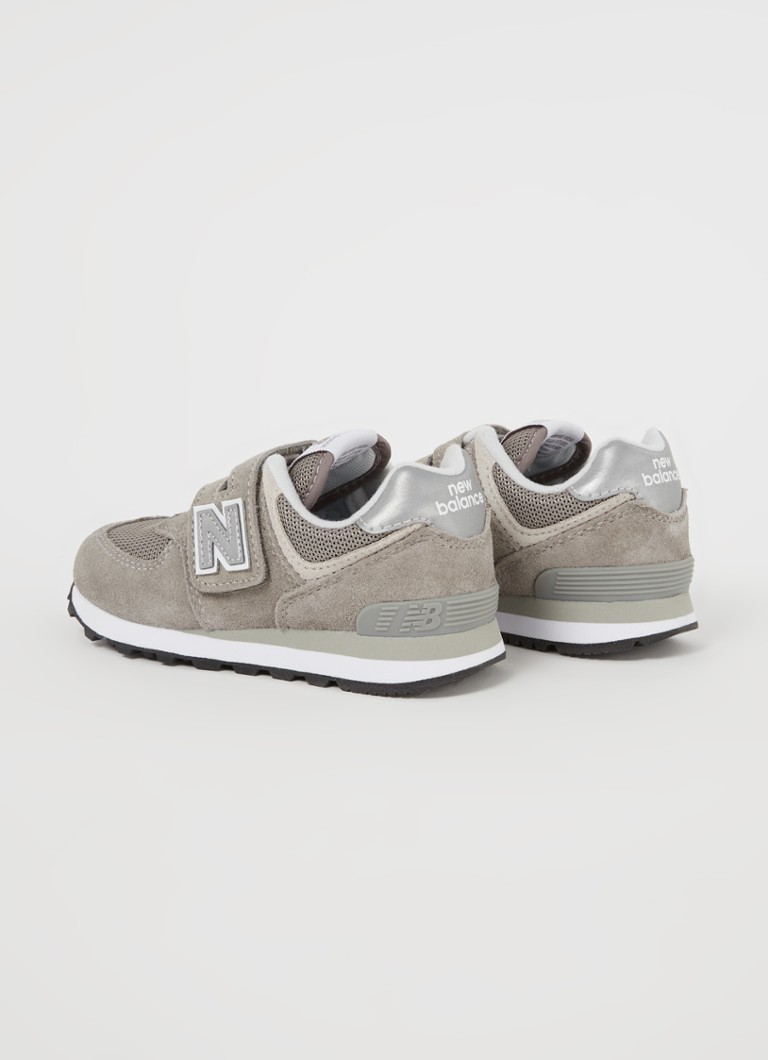 Teniși New Balance 574 din piele întoarsă cu detalii din plasă