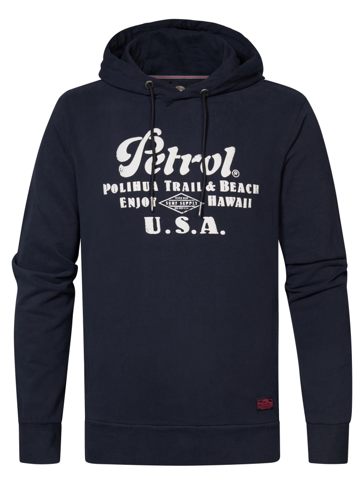 Petrol Industries Hoodie mit Aufdruck Rio in Blau günstig kaufen