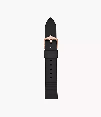 Fossil Silikonband für Damenuhr 18 mm Schwarz