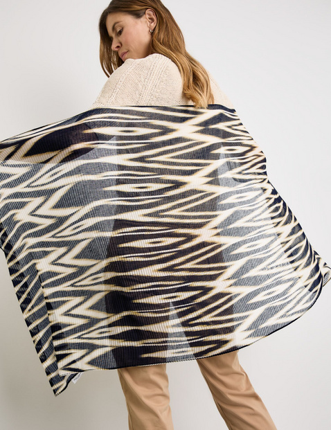 Schal mit Ikat Print
