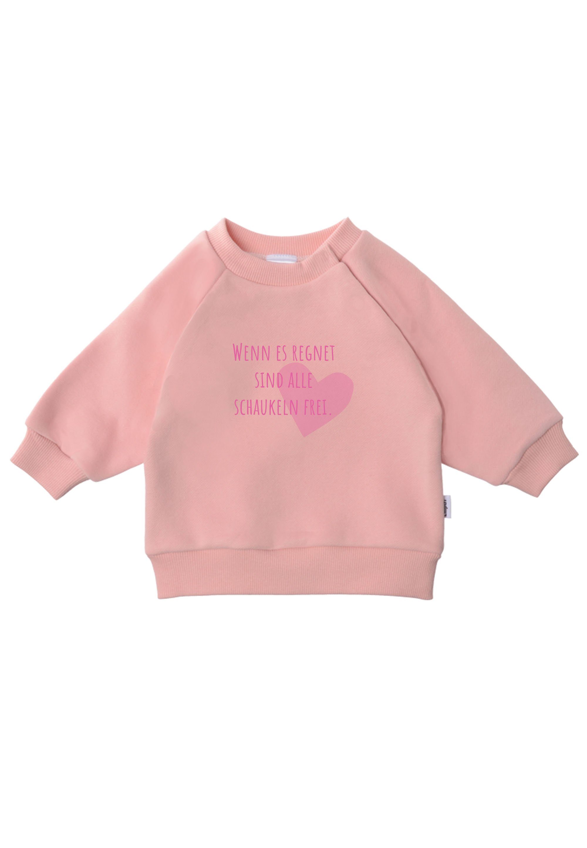 Liliput Sweatshirt Wenn es regnet sind alle Schaukeln frei mit Rundhalsausschnitt