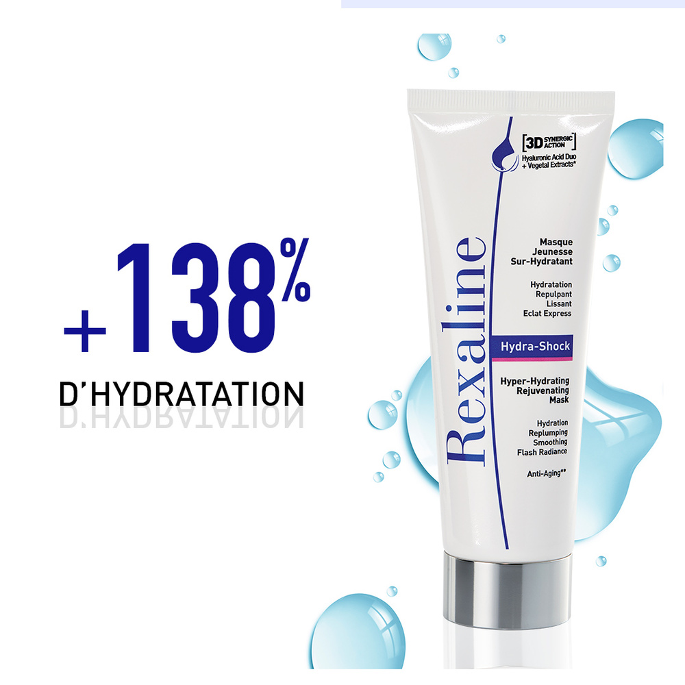 rexaline HYDRA-SHOCK Masque Jeunesse Sur-Hydratant