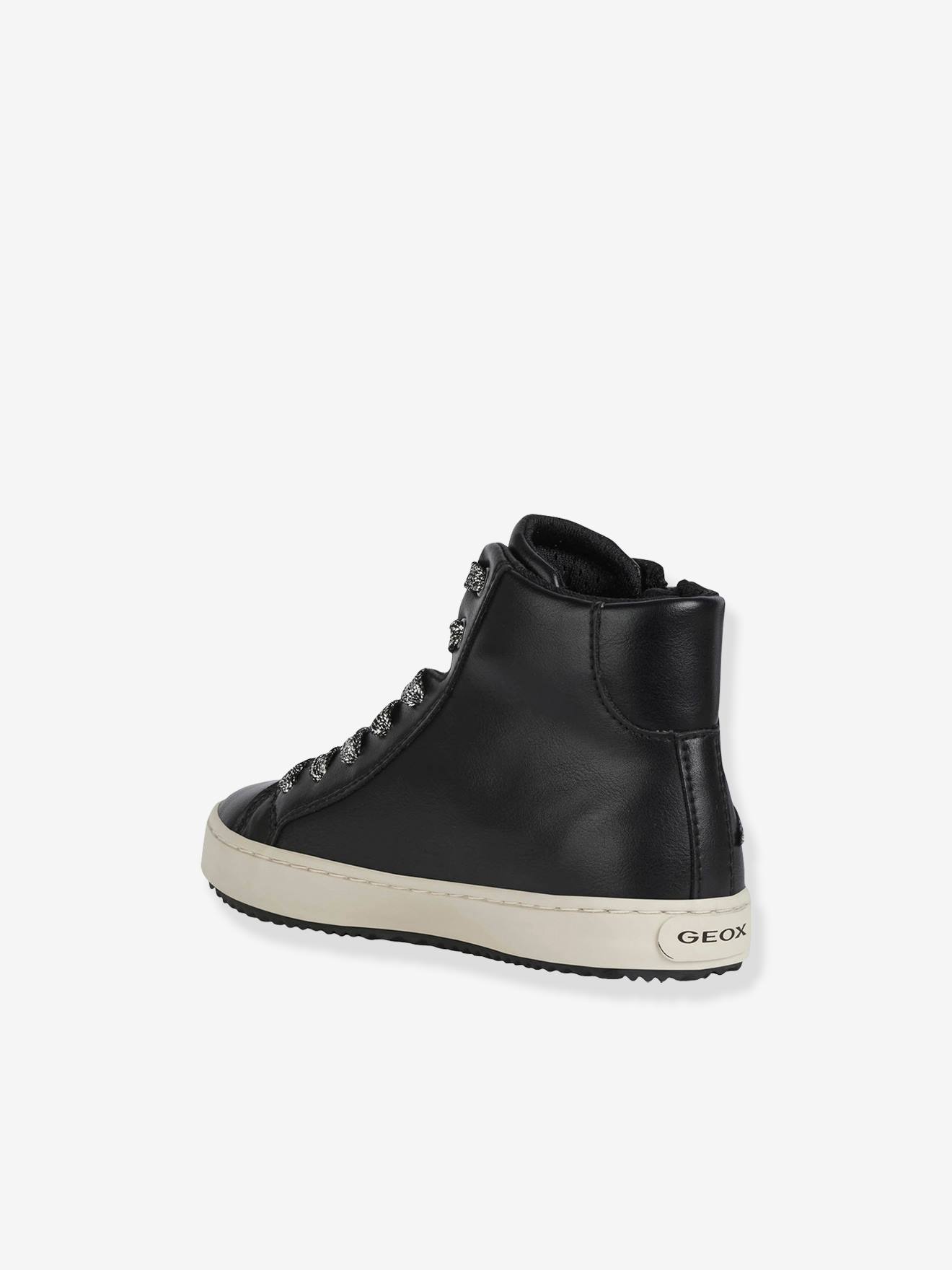 Baskets cuir Mid fille Kalispera GEOX® noir