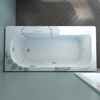 Home Deluxe Seniorenbadewanne VITAL M - liegend mit Rechtseinstieg