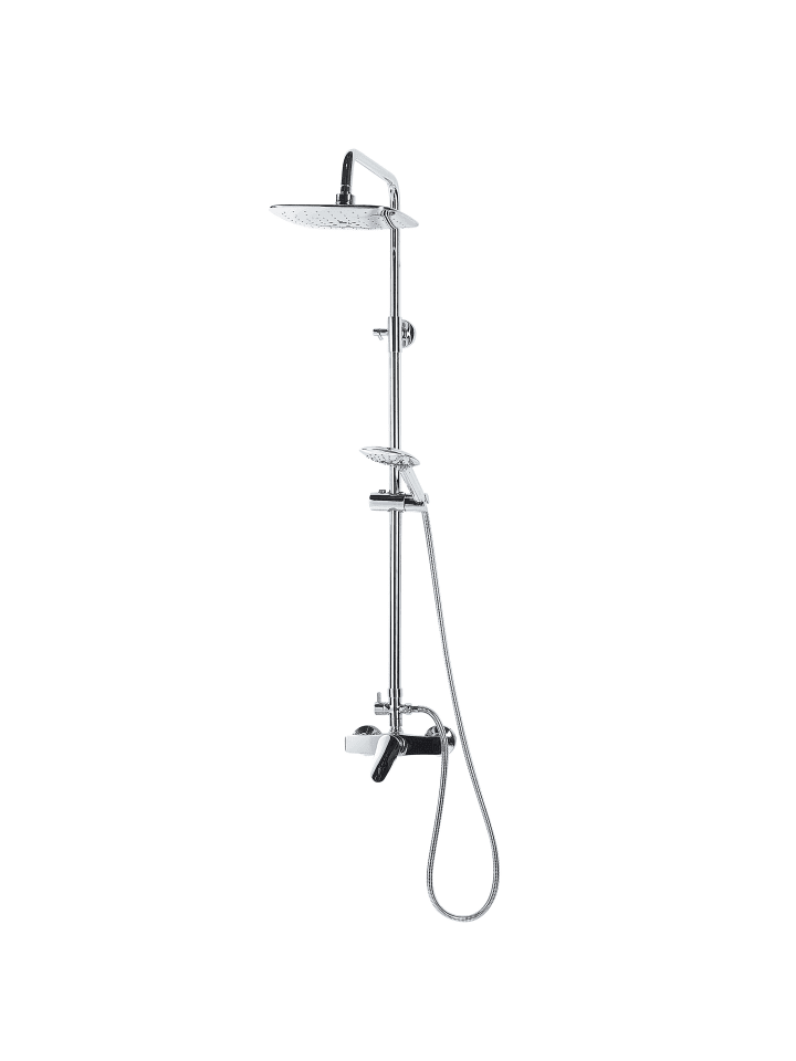 Beliani Wannenarmaturen HOWICK in Silber - (W) 20 x (H) 115 x (L) 36 cm günstig kaufen onesize