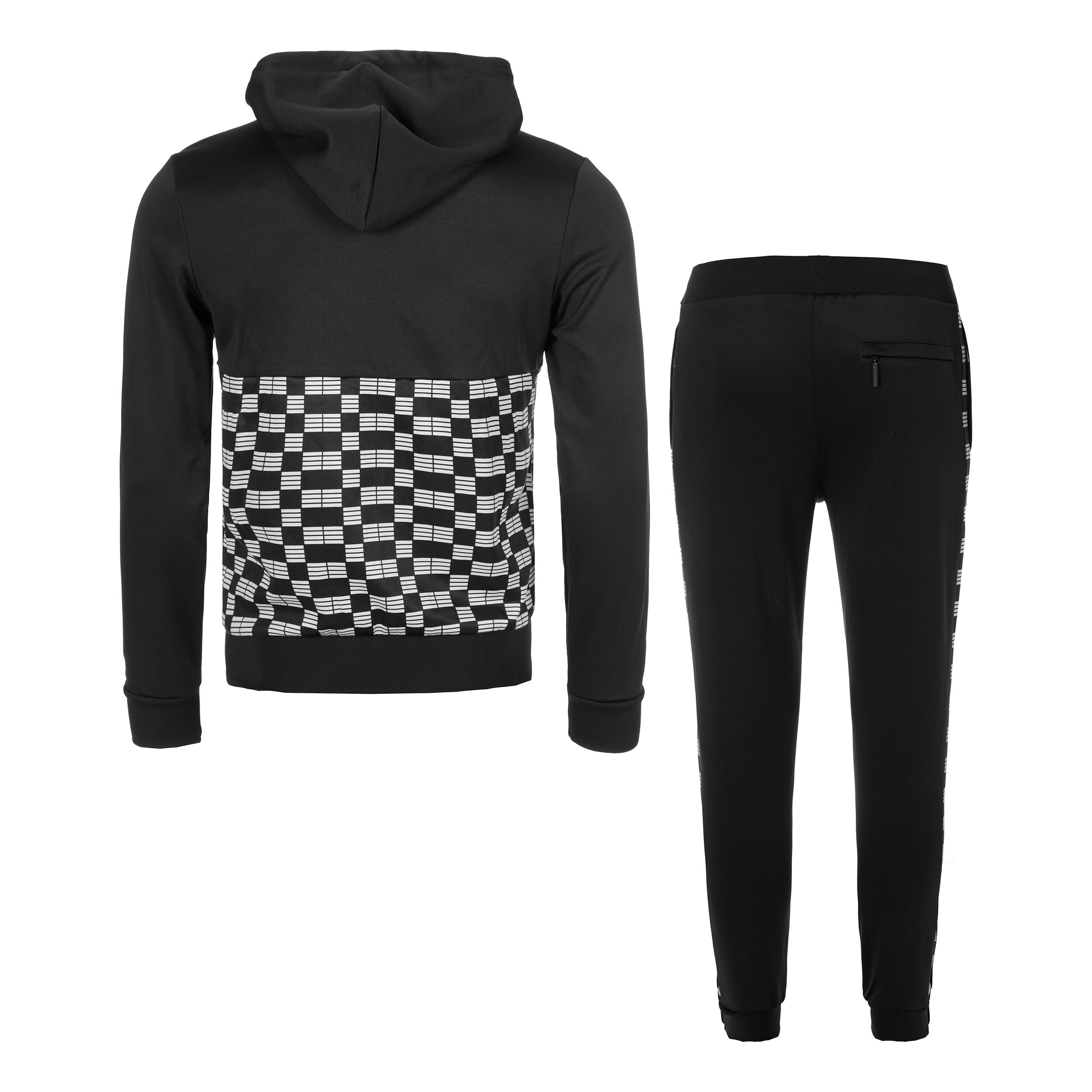 Mosaico Hoody Trainingsanzug Herren - Schwarz, Weiß