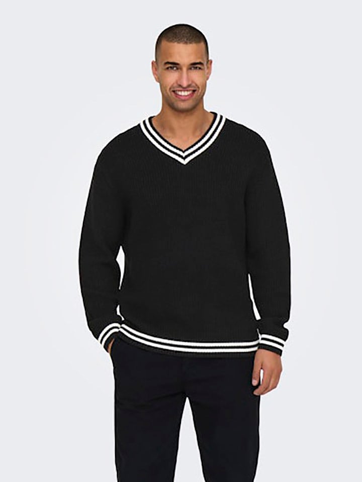 ONLY & SONS Pullover in Schwarz günstig kaufen
