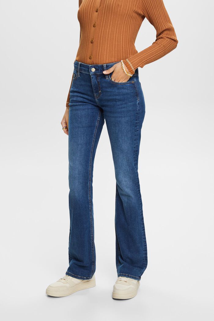Bootcut Jeans mit mittlerer Bundhöhe