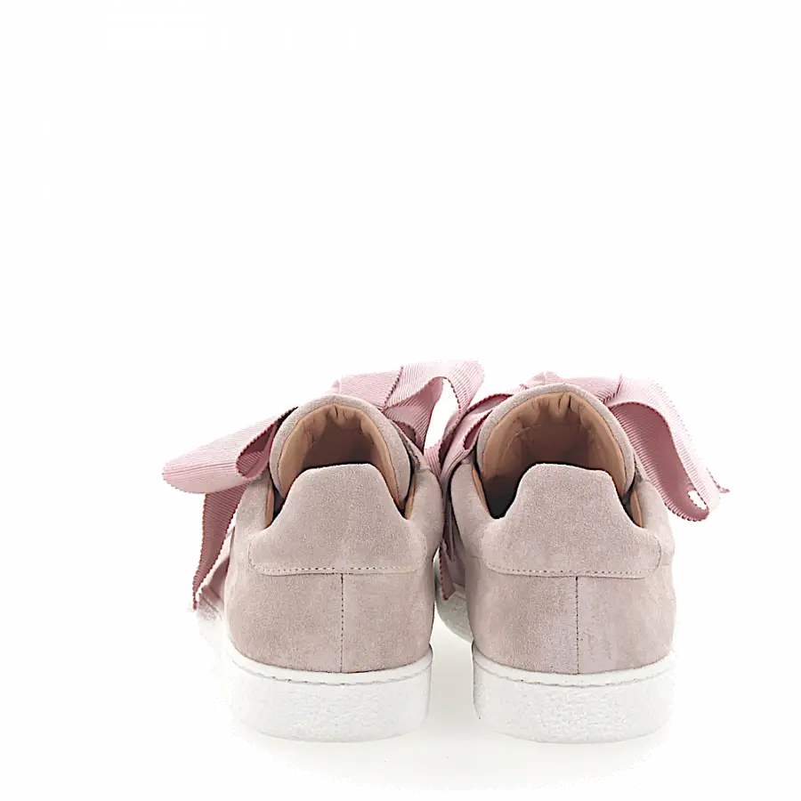 Unützer - Sneaker low Kalbsleder Veloursleder rosa - pink