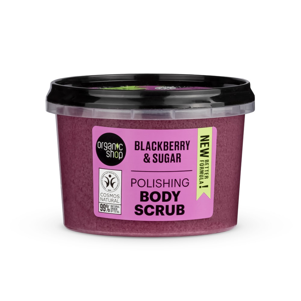 organic shop Gommage Corps Peau Soyeuse Mures Vegan Naturel Gommage corps