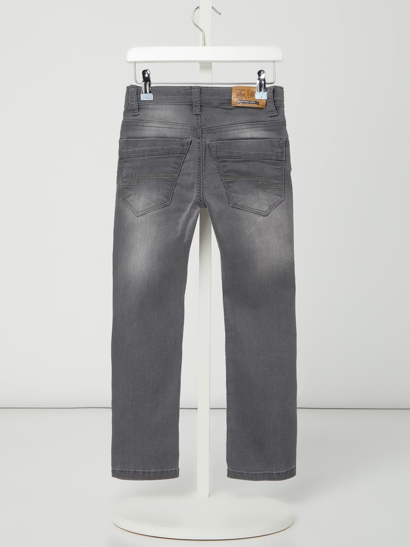 Skinny Fit Jeans mit Stretch-Anteil in hellgrau