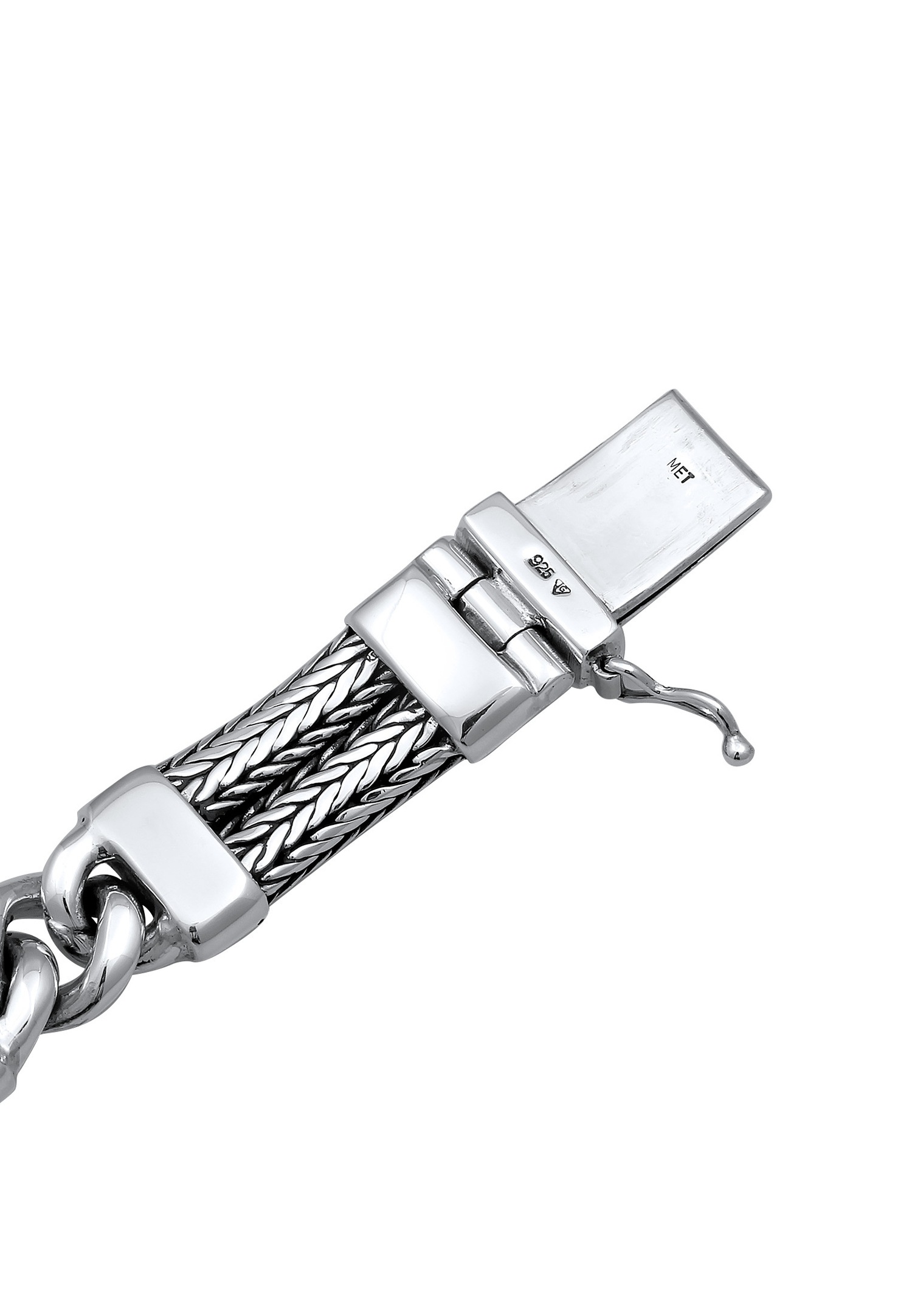 KUZZOI Armband Herren Gliederarmband Schlangenkette 925 Silber
