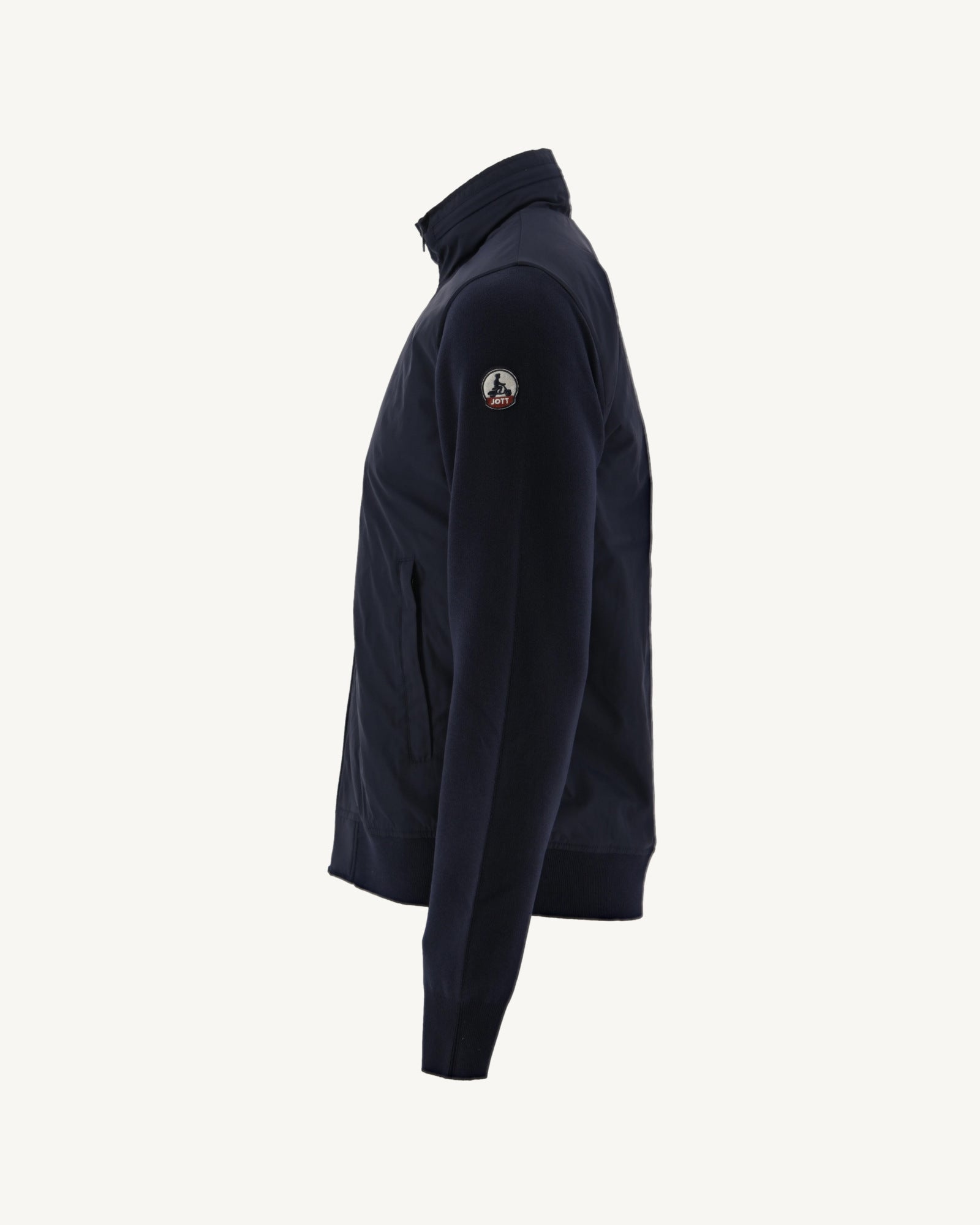 Veste à capuche bi-matière Marine Bardenas