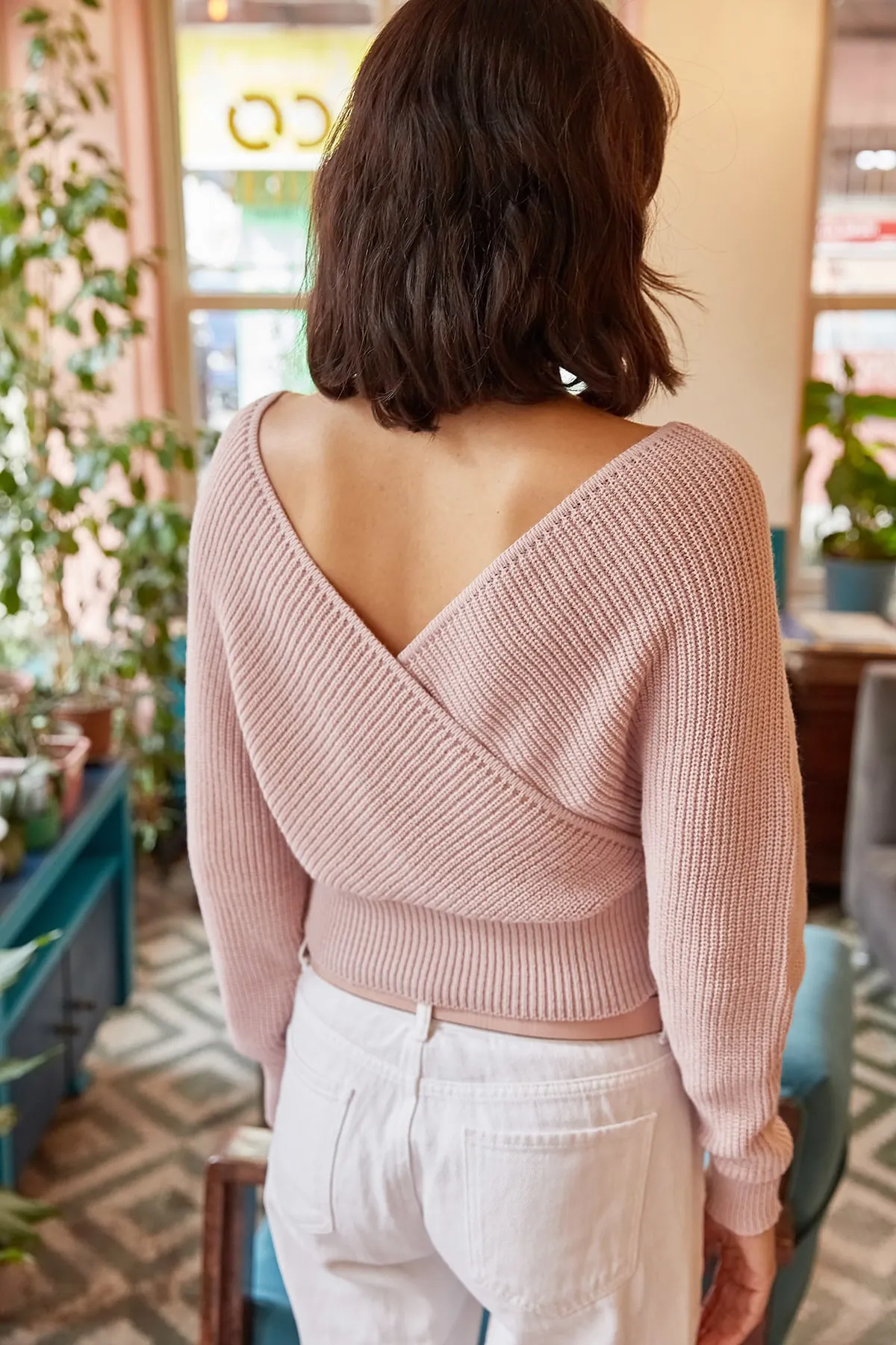 Olalook  Pullover - Rosa - Slim Fit