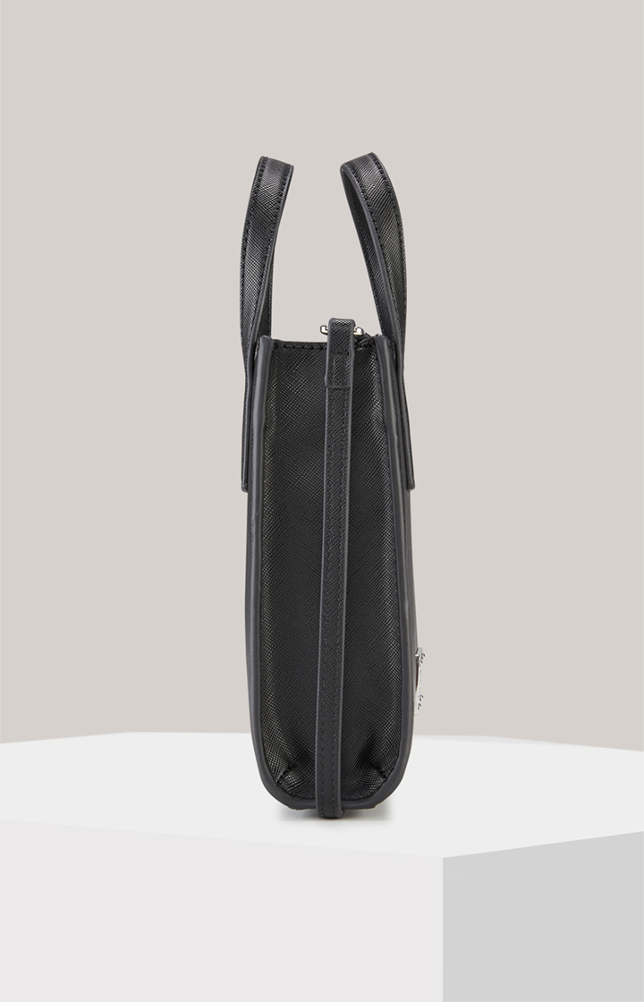 Tote Bag Cofano Rami in Schwarz