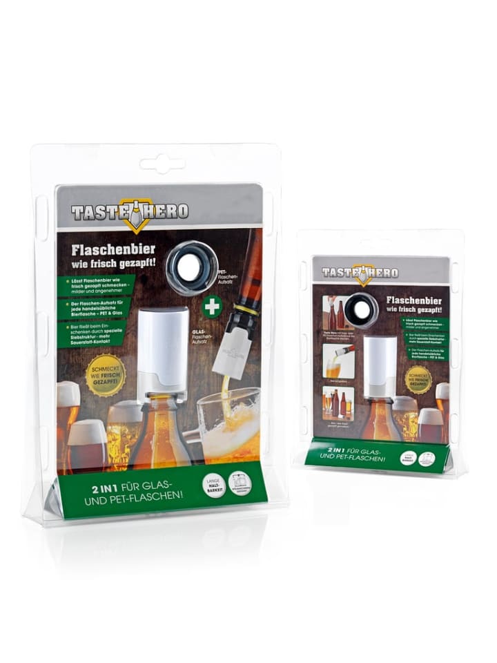 Taste Hero Flaschenaufsatz - Bier-Aufbereiter - 3er-Set - weiß günstig kaufen onesize