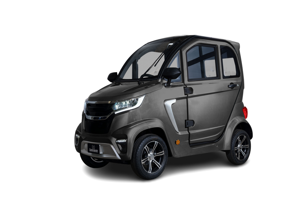 Stormborn X8 AC– 2 kW, Blei-Gel-Akku, Klima , 45 oder 25 km/h silber - Elektrokabinenroller