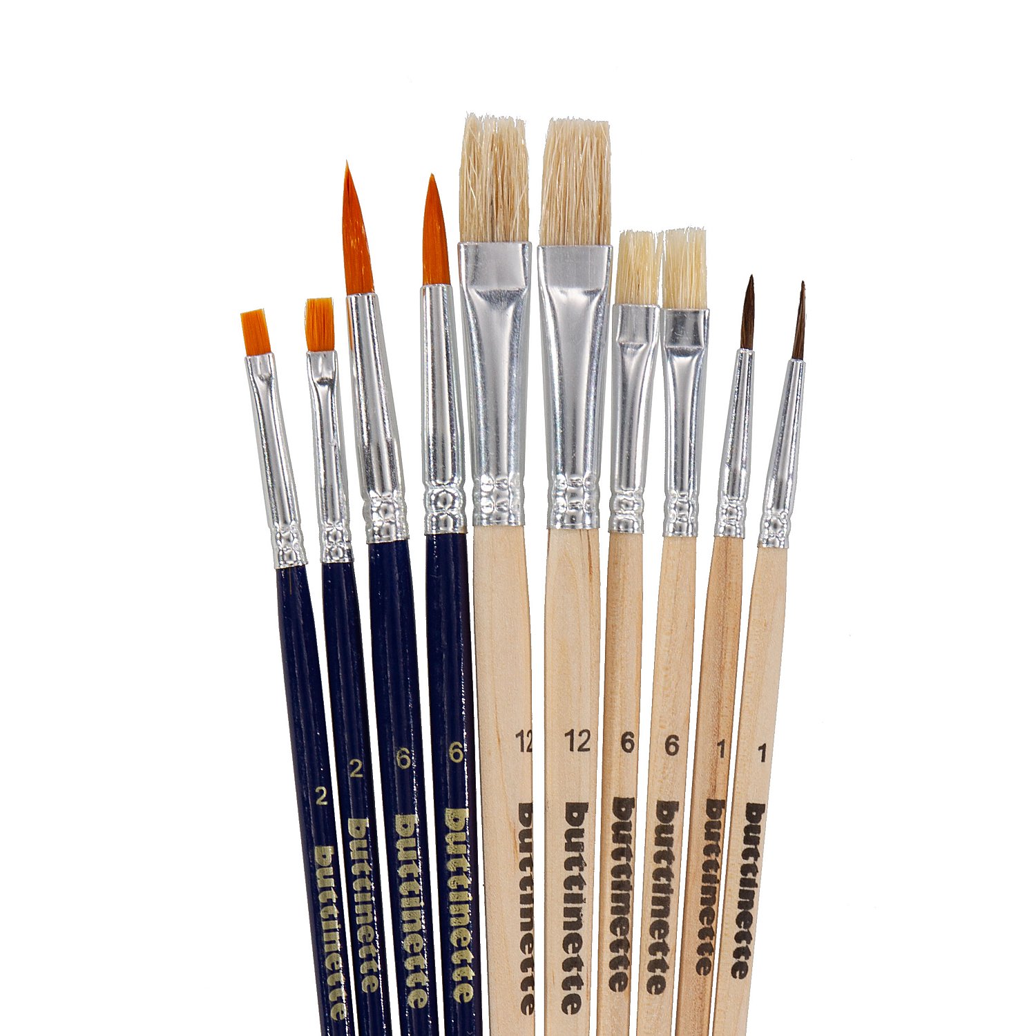 buttinette Hobbypinsel-Set
