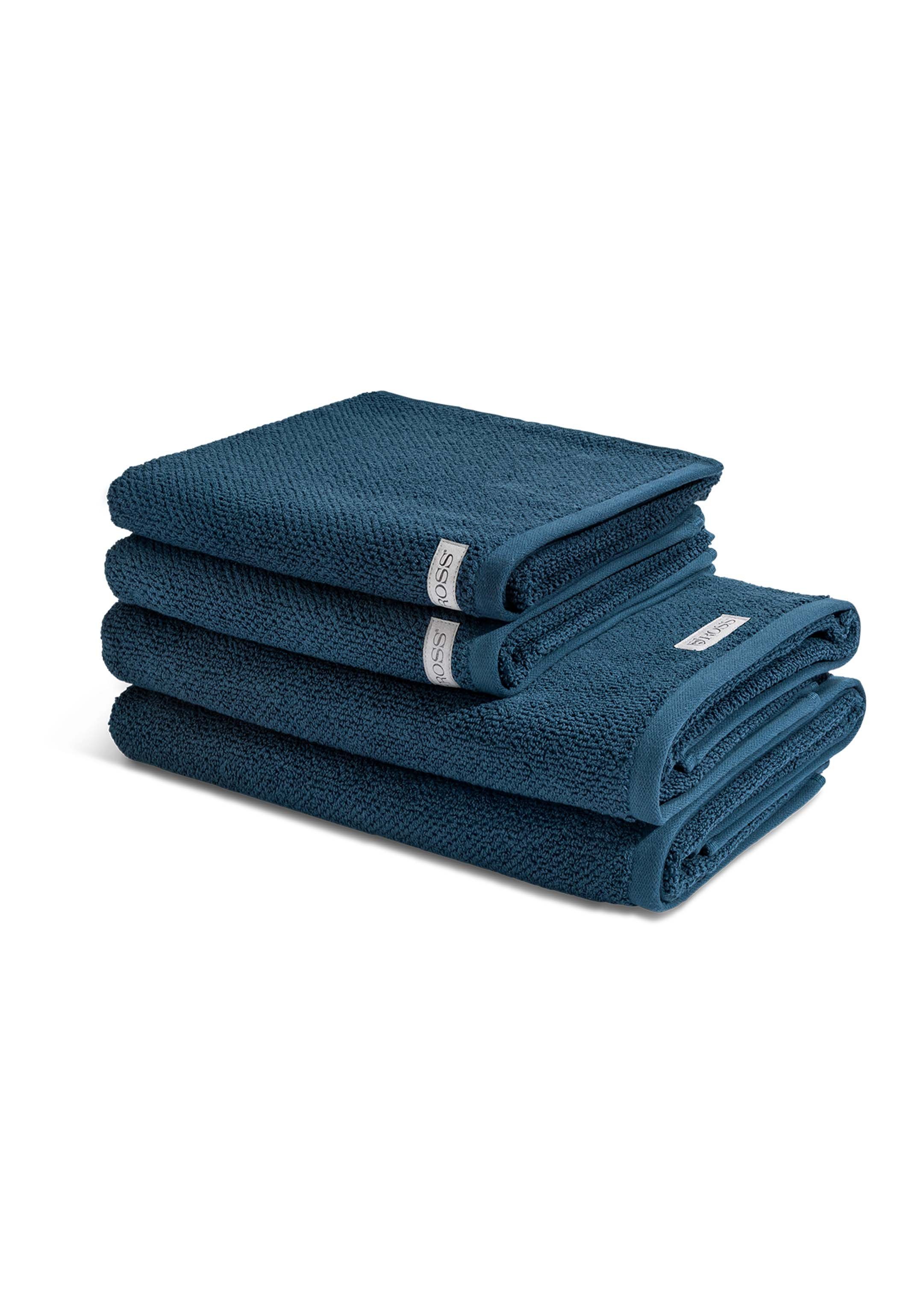 ROSS Handtuch Set Selection - Organic Cotton, Walkfrottee, (Spar-Set, 4-tlg), 2 X Handtuch 2 X Duschtuch - im Set - Baumwolle -
