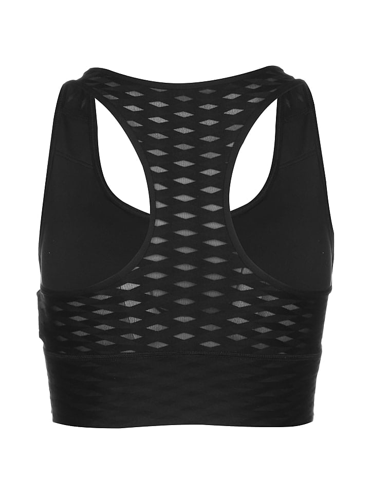Puma Sport-BH Mid Impact Flawless in schwarz günstig kaufen XL