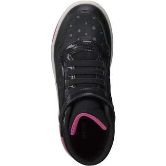 Geox J Washiba Girl Sneaker High in schwarz