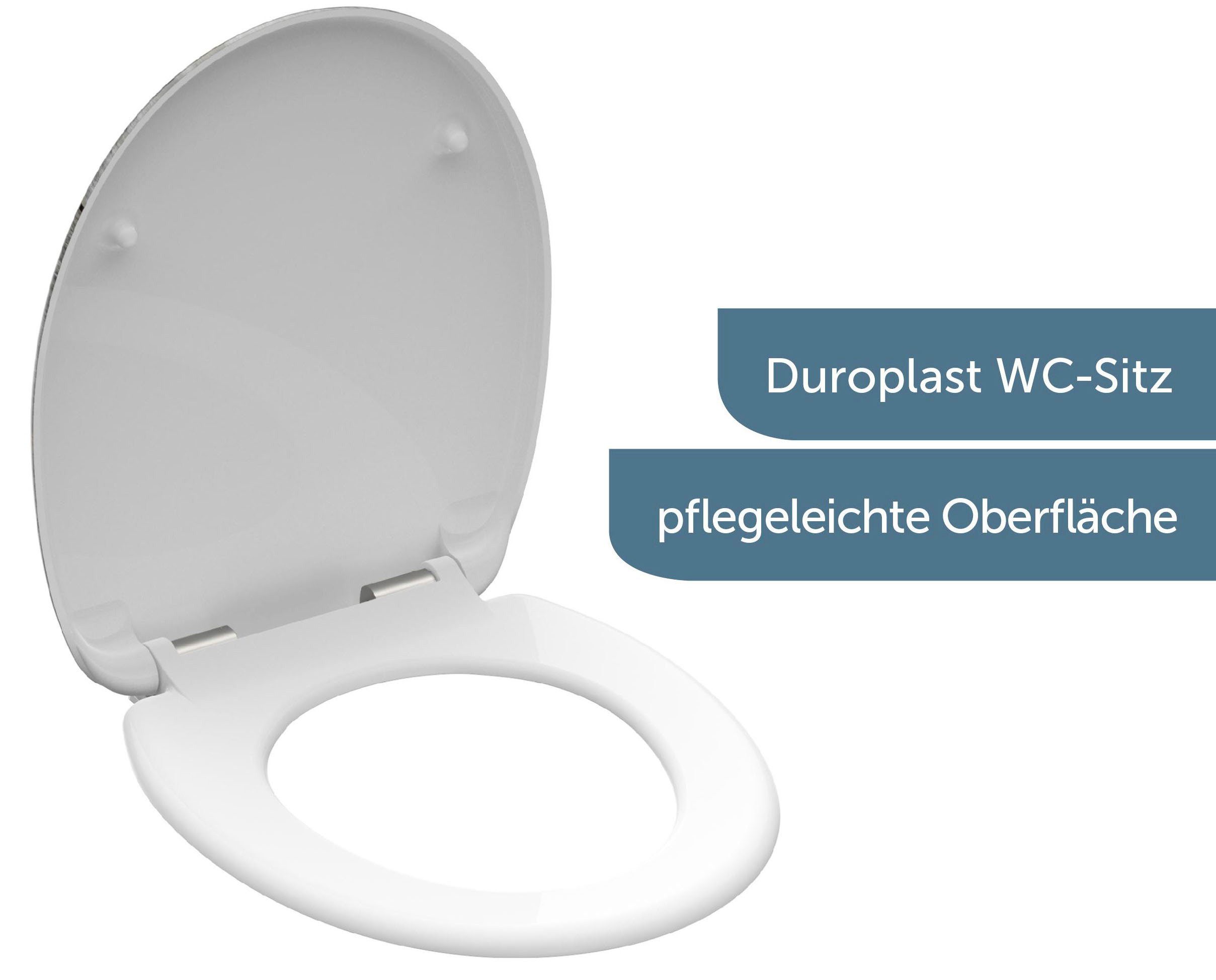 Schütte WC-Sitz Lighthouse, Duroplast, mit Absenkautomatik