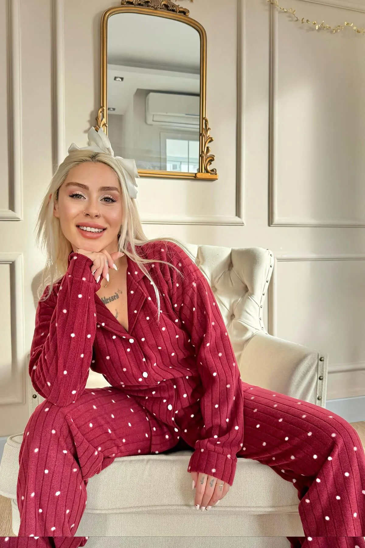 Pijamaevi  Pyjama set - Bordeaux - Print