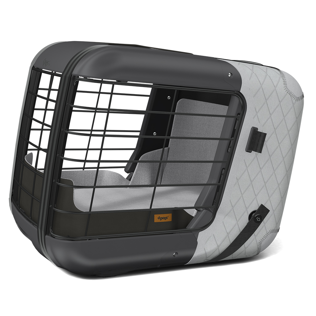 4pets Transportboxen & Gitterboxen 4pets Transportbox Caree cool grey