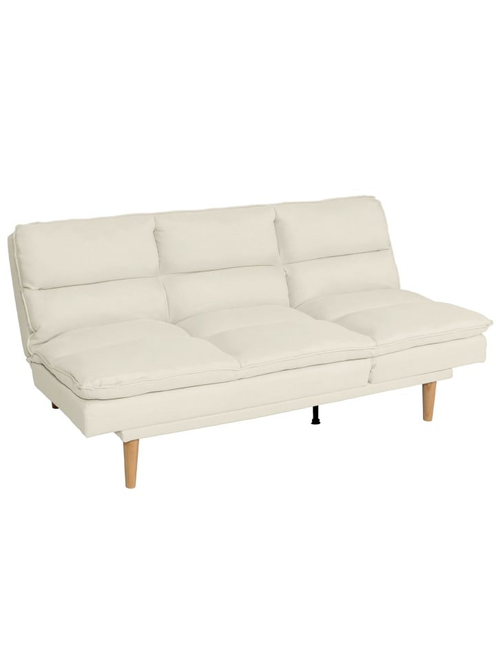 MCW Schlafsofa M79 Schlaffunktion Liegefläche 180x110cm, Stoff/Textil creme günstig kaufen onesize