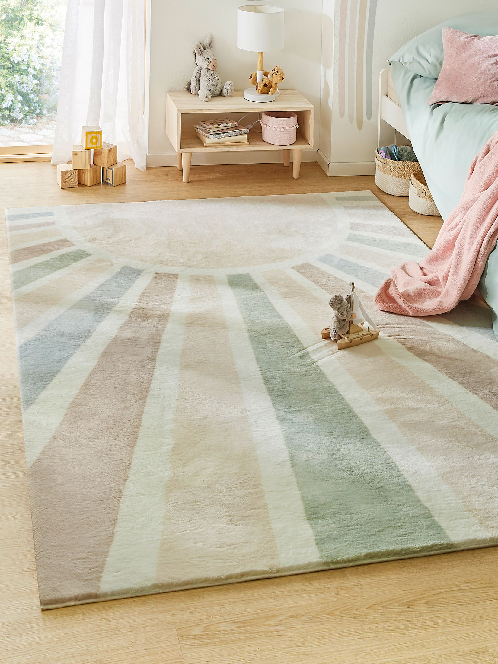 Sundial Kinder-Teppich, Hellbeige