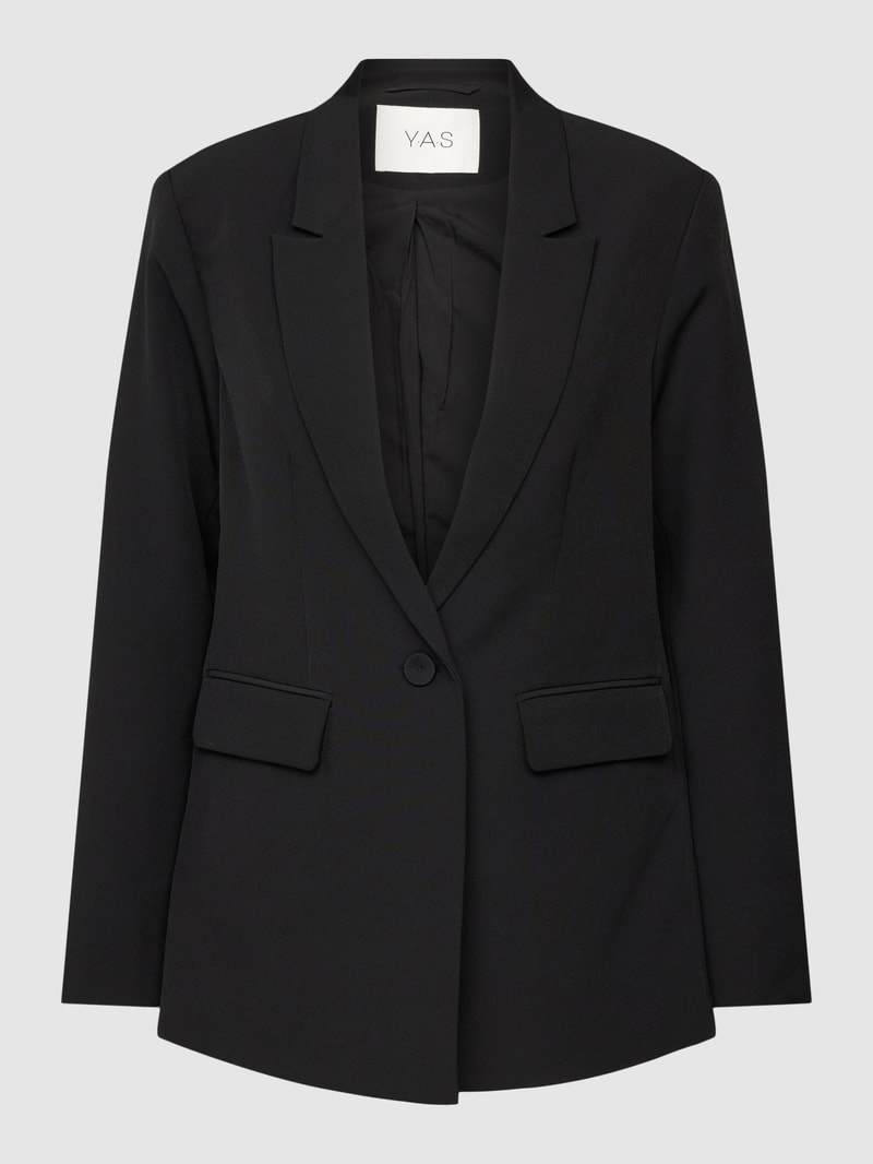 Blazer mit Reverskragen Modell 'Bluris' in schwarz