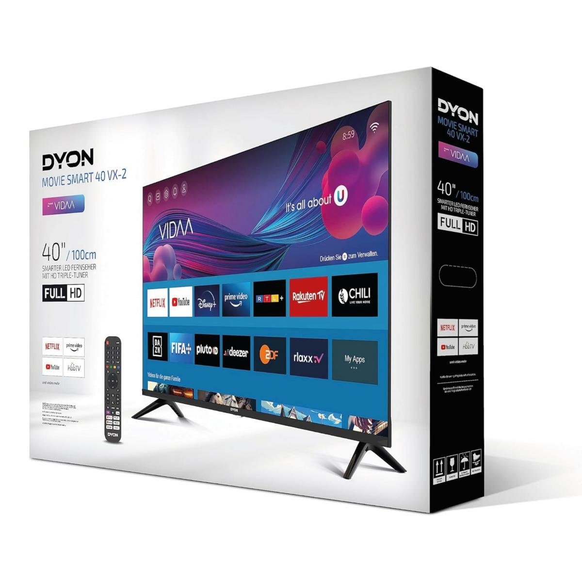 Dyon MOVIE SMART 40 VX-2 LED-Fernseher (100 cm/40 Zoll, Full HD, Smart-TV)