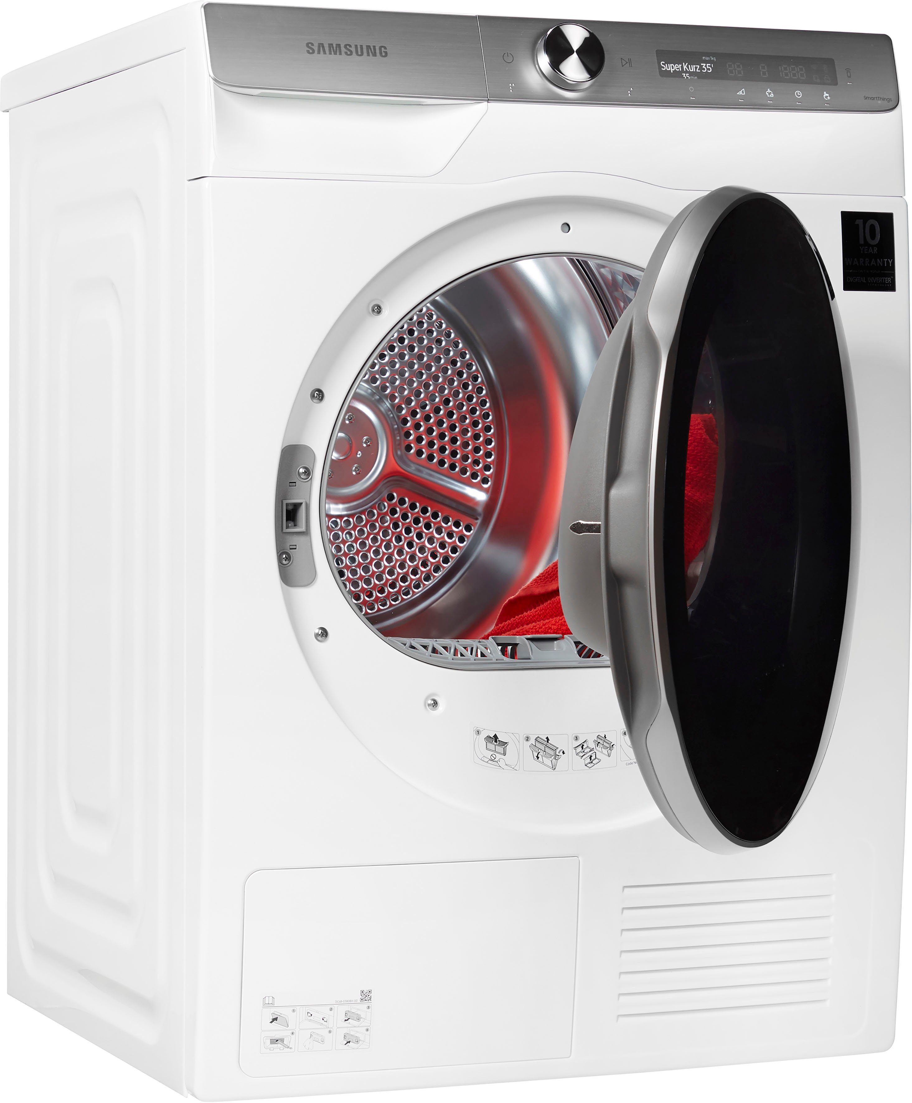 Samsung Wärmepumpentrockner DV91T8240SH/S2, 9 kg, Super Speed Trockner - unter 1,5h