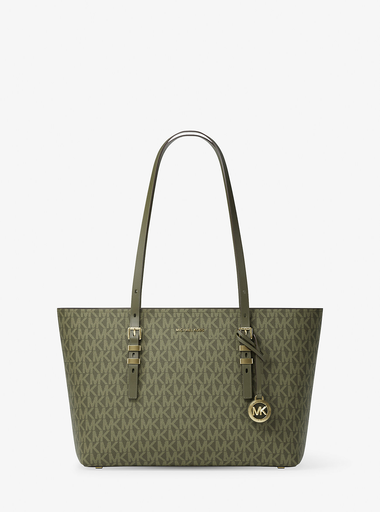 Quinn Medium Signature Logo og Skinnveske – IVY