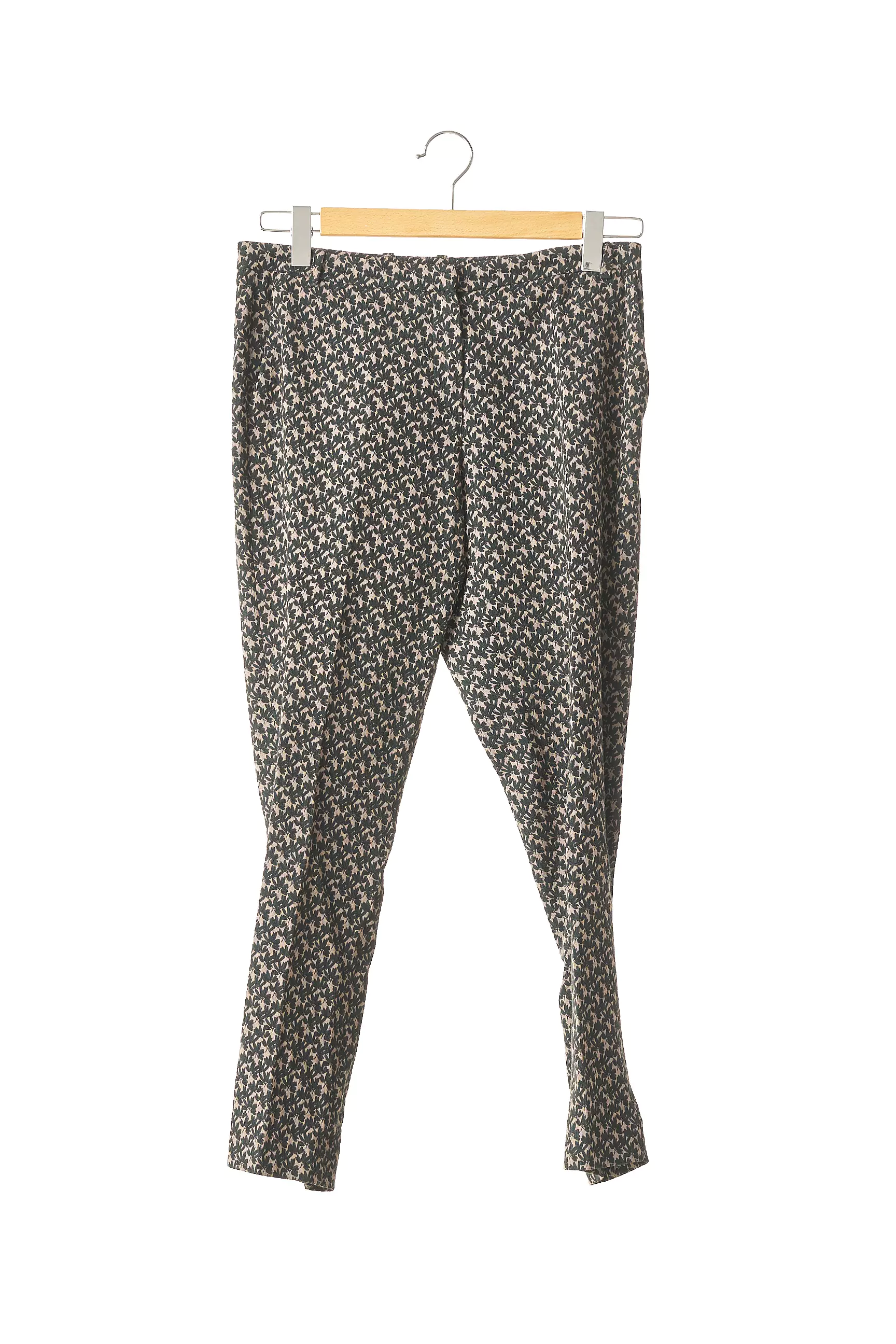 Uterque Pantalon7 8 Femme couleur vert