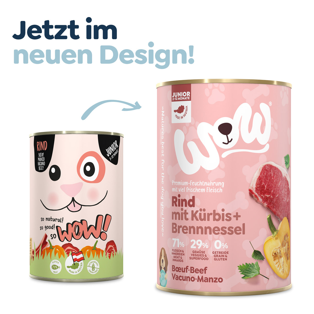 WOW Junior Rind mit Kürbis und Brennnessel kaufen bei ZooRoyal