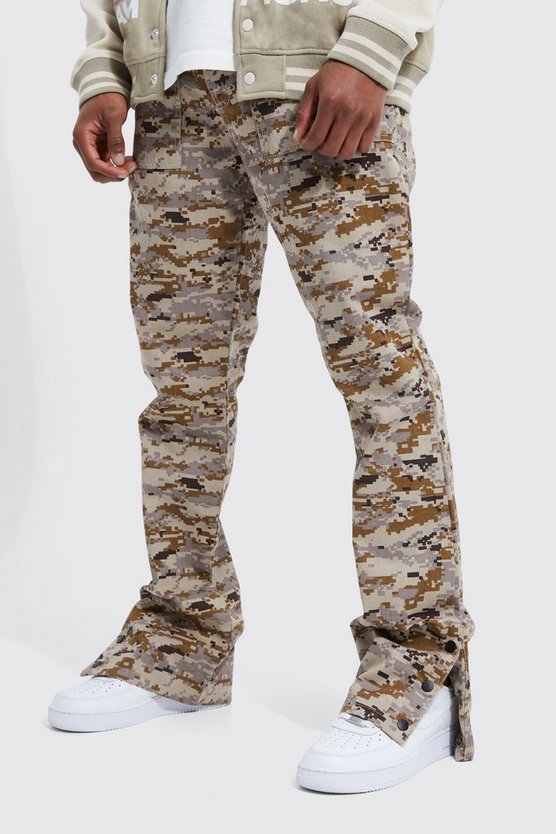 Lockere Camouflage Cargo-Hose