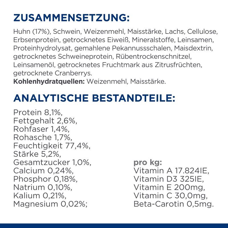 Hill's Nassfutter Hill's Prescription Diet Multi-Benefit w/d mit Huhn 12x85g