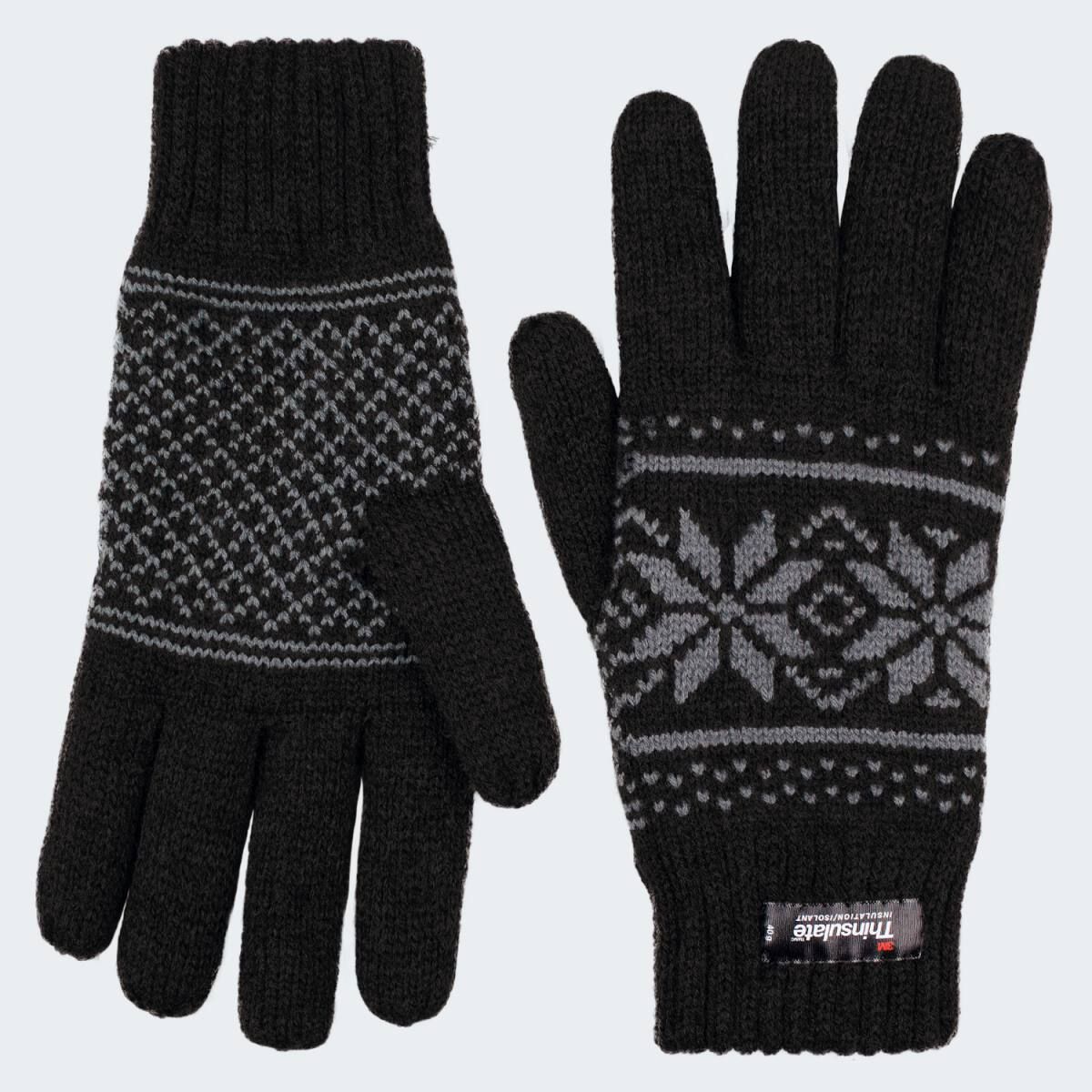 Tarjane BlackPattern Thinsulate Strickhandschuhe