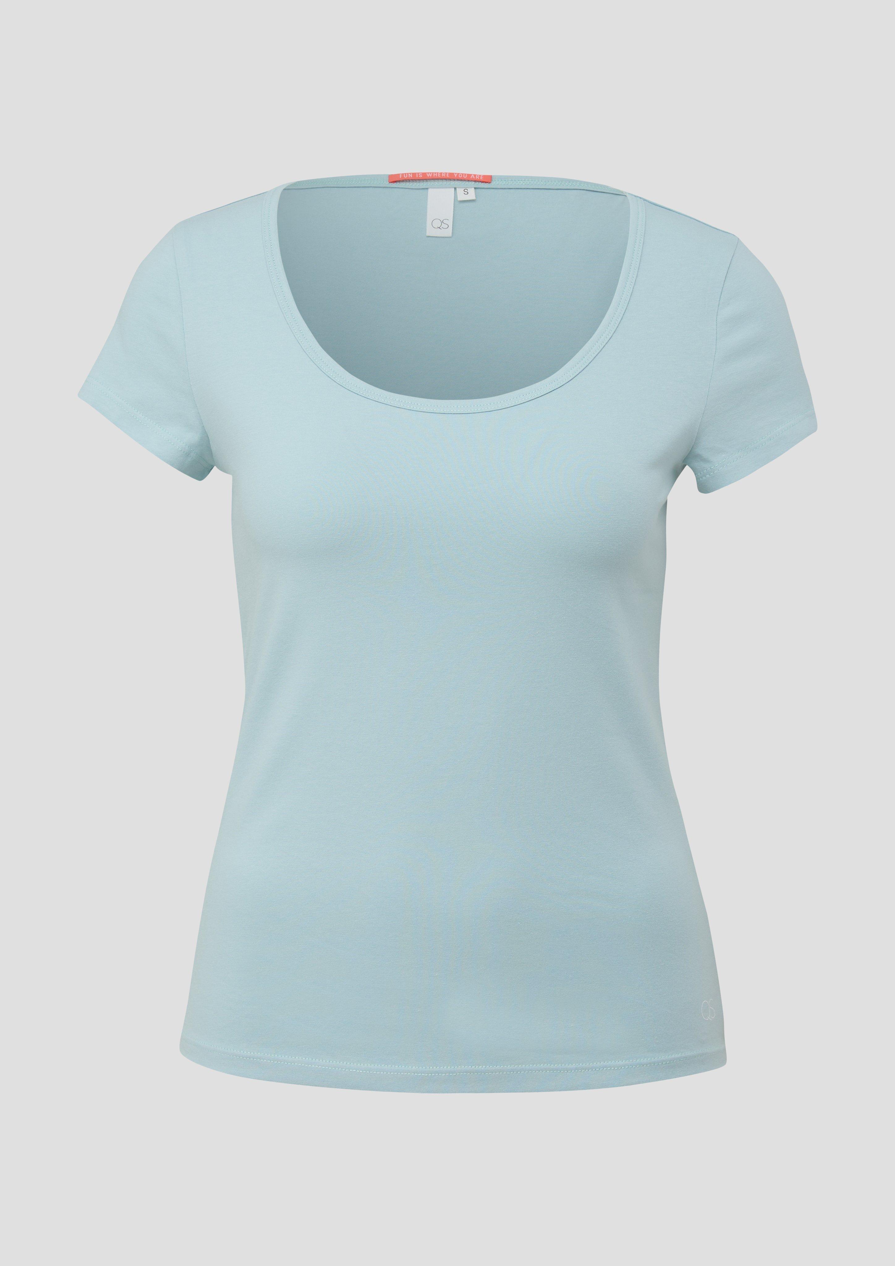 T-Shirt mit U-Ausschnitt  2144036-6103
