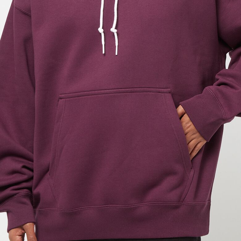 NIKE Solo Swoosh Fleece Hoodie night maroon/white