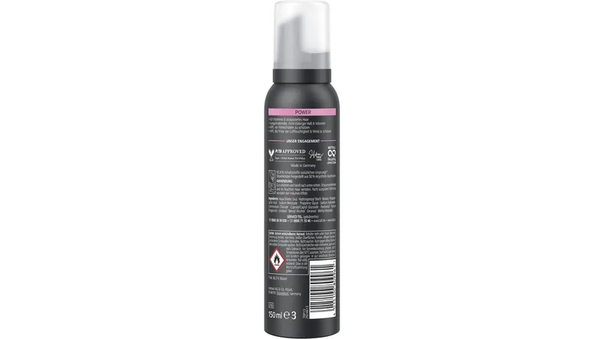 TAFT Schaumfestiger Power Cashmere-artige Geschmeidigkeit 150ml Haltegrad 5 - sehr starker Halt 150 ml