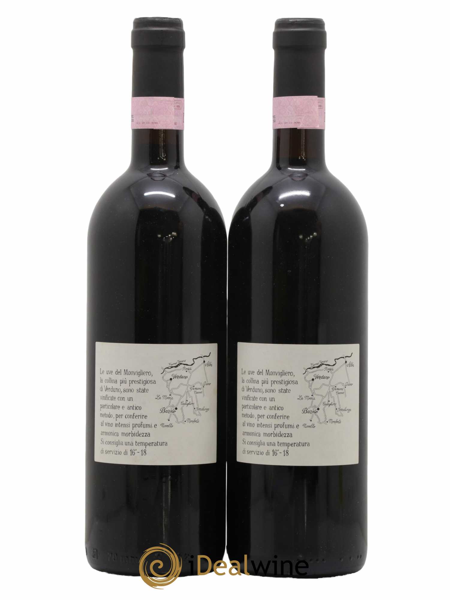 Barolo DOCG Monvigliero Comm. Giovan Battista Burlotto  1998 - Lot de 2 Bouteilles
