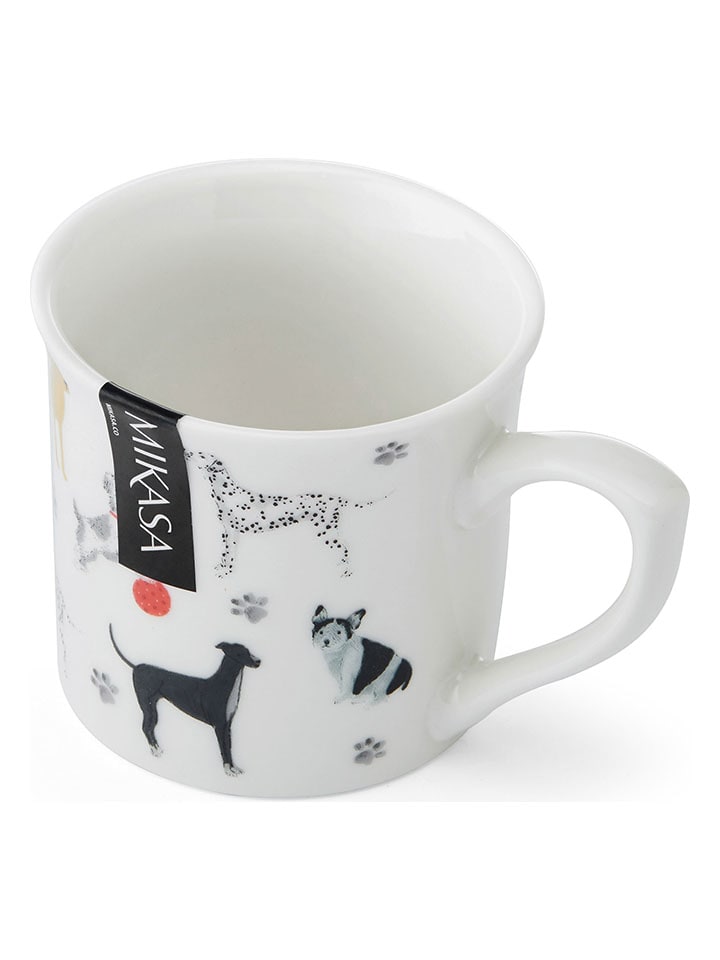 Mikasa 2er-Set: Kaffeetassen in Weiß/ Bunt - 300 ml günstig kaufen onesize