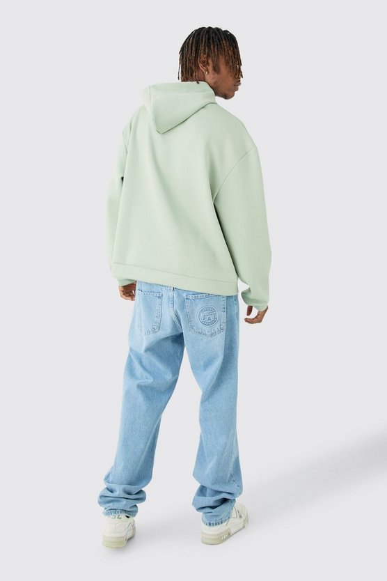 Tall kastiger Oversize Scuba Hoodie