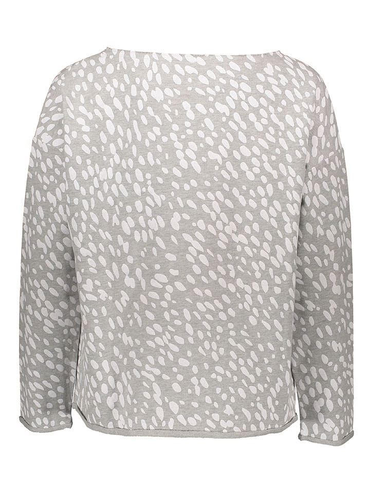 Juvia Sweatshirt in Grau/ Weiß günstig kaufen